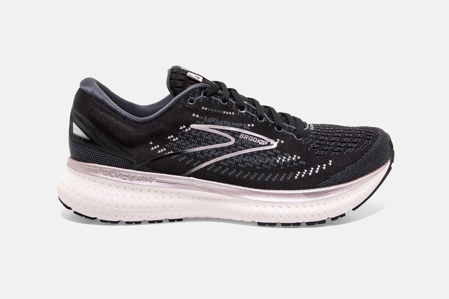 Brooks Glycerin 19 Road Running Shoes Womens - Black/Pink - JHGIM-2895